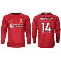 Liverpool Jordan Henderson #14 Fußballbekleidung Heimtrikot 2022-23 Langarm